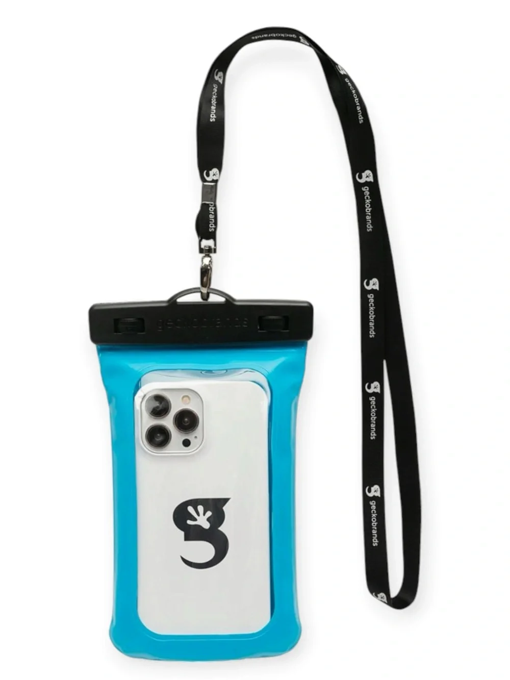 geckobrands Waterproof & Float Phone Dry Bag Pouch Blue NWT